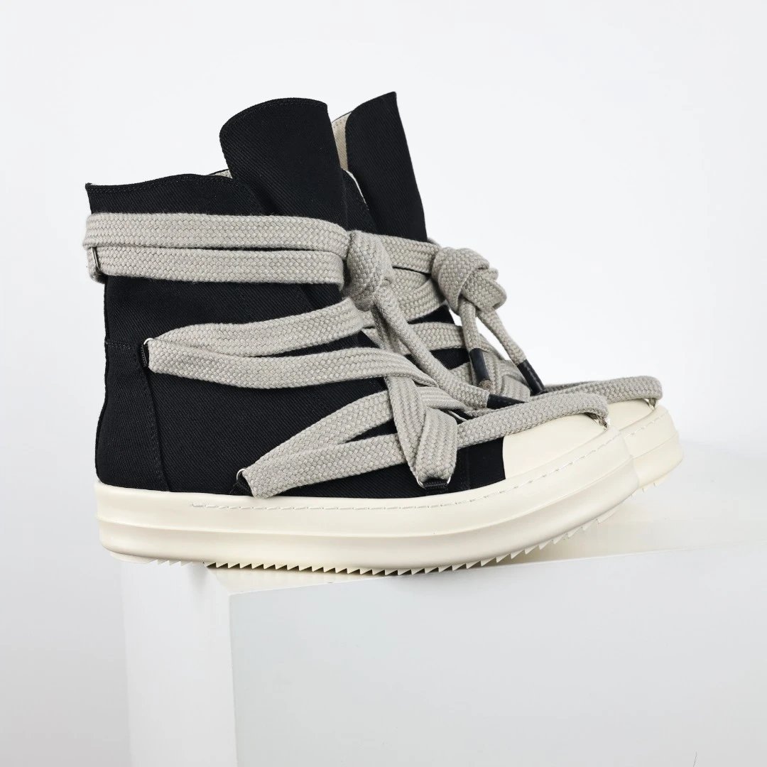 Rick Owens DRKSHDW Ramones High-Top Sneakers Black / Gray - 29