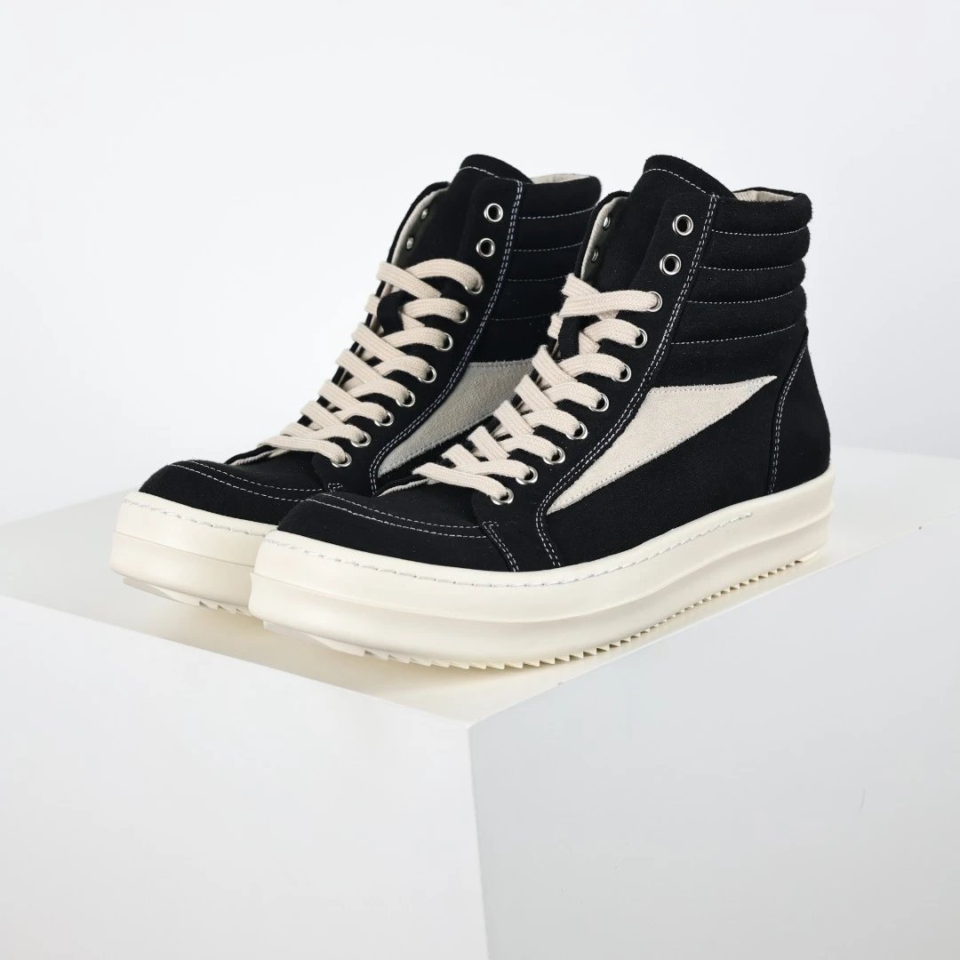 Rick Owens DRKSHDW Ramones High-Top Sneakers Black / Gray - 36