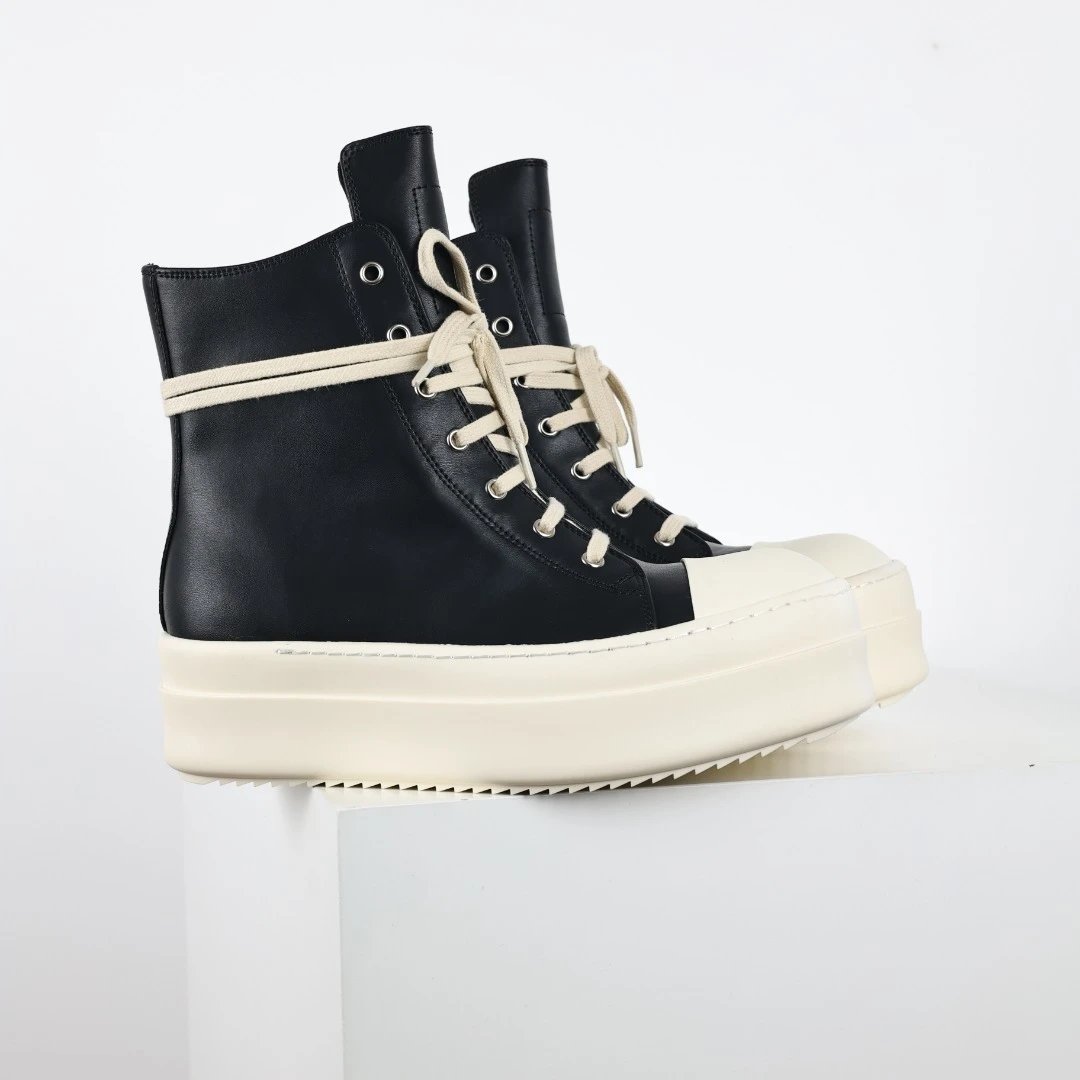 Rick Owens DRKSHDW Ramones High-Top Sneakers Black / Gray - 25