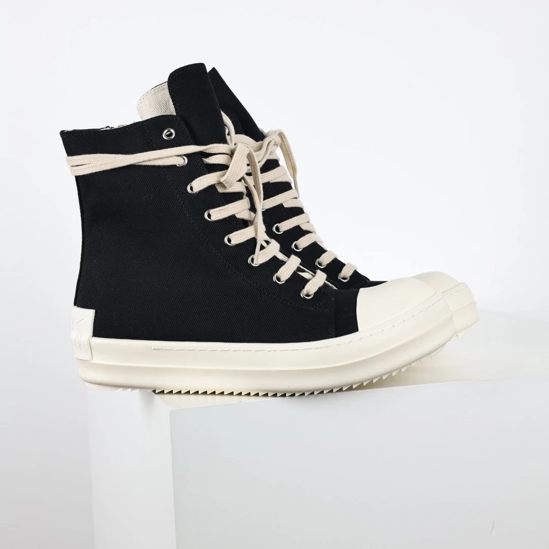 Rick Owens DRKSHDW Ramones High-Top Sneakers Black / Gray - 32
