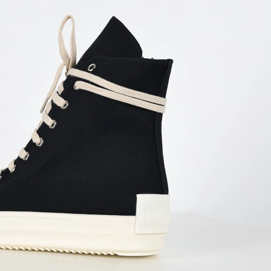 Rick Owens DRKSHDW Ramones High-Top Sneakers Black / Gray - 33
