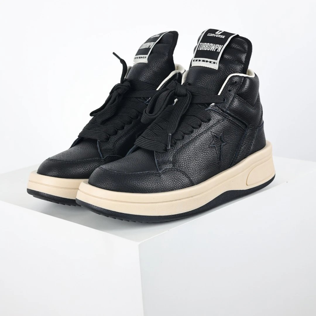 Rick Owens DRKSHDW Ramones High-Top Sneakers Black / Gray - 52
