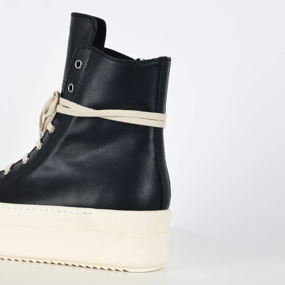 Rick Owens DRKSHDW Ramones High-Top Sneakers Black / Gray - 26