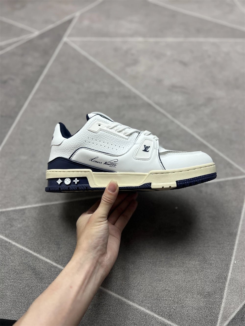 blue cement