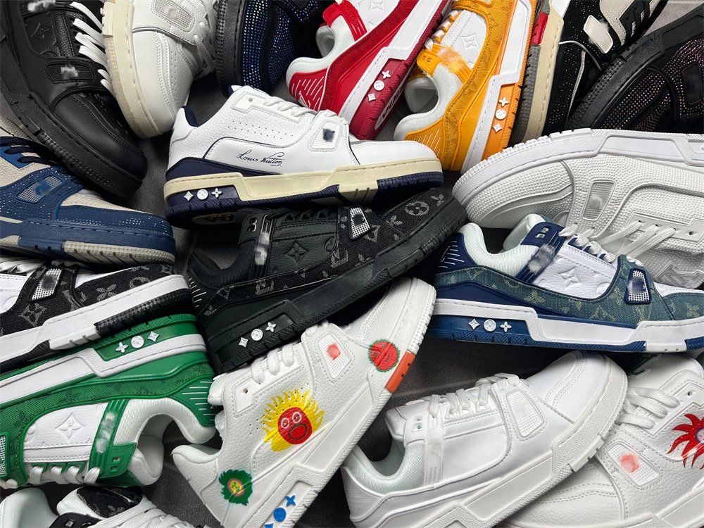 Long-term supply pure dollar version luxury models trend drawer box + accessories men and women with the same casual shoes