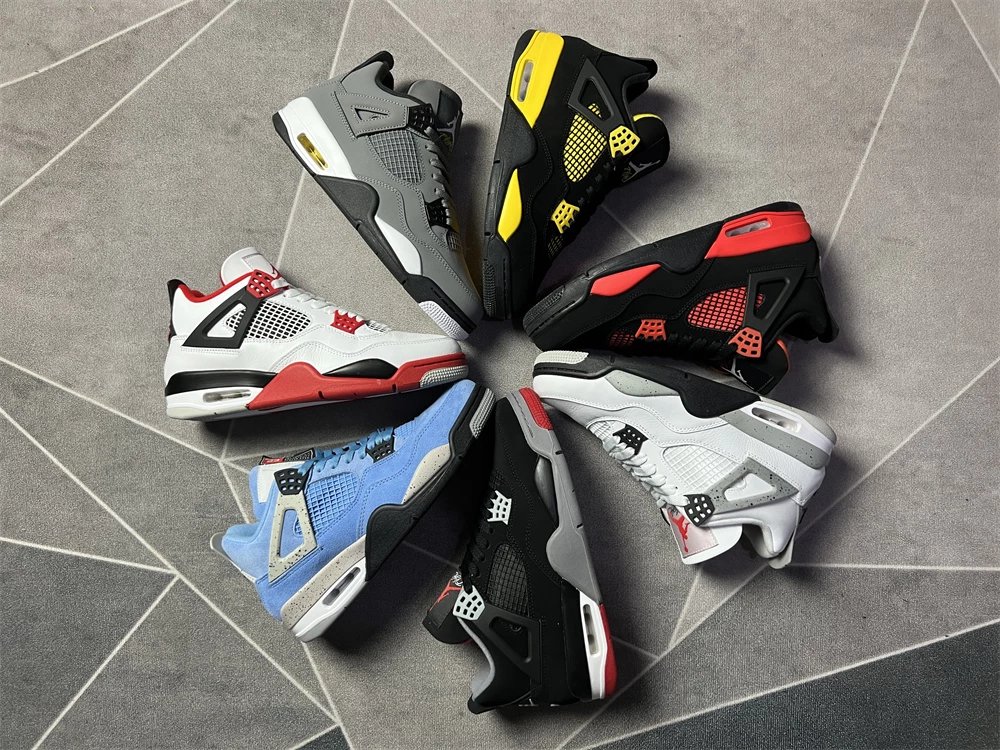 Double 12 Special Offer High-Grade AJ4 Series Premium Suede Latex Insole Basketball Shoes