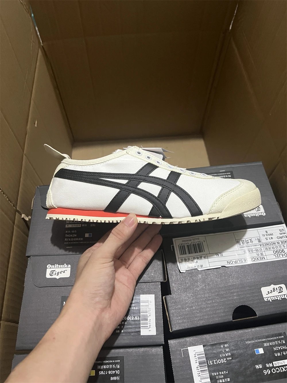 White Black Orange