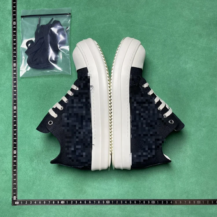 Black Pixelated High-Top Sneakers with White Soles