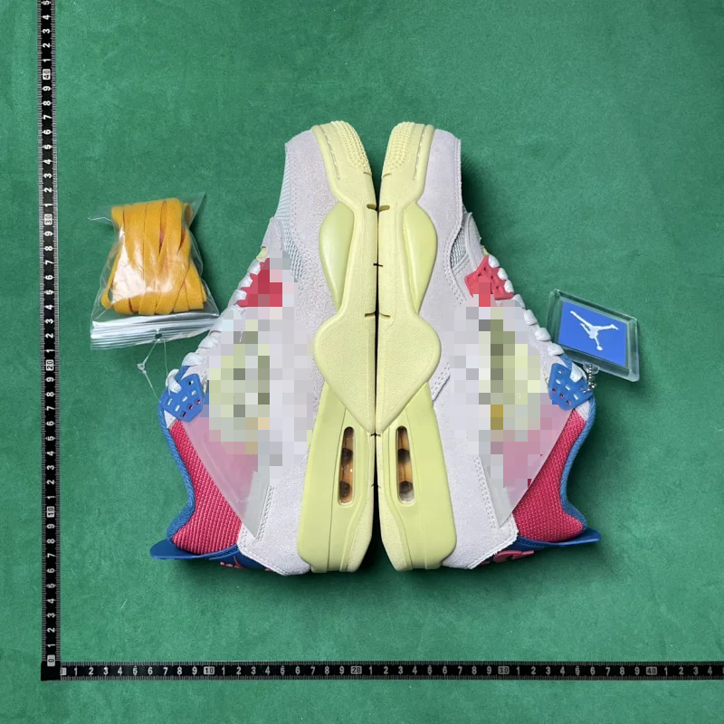 Air Jordan 4 Retro White Red Blue Yellow Sneakers