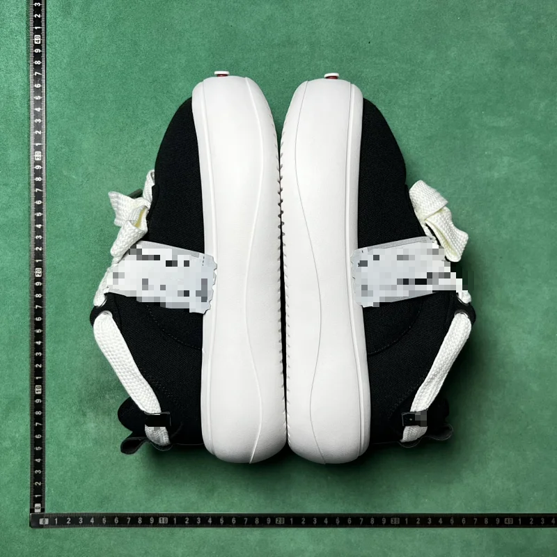 Black and White Canvas Sneakers