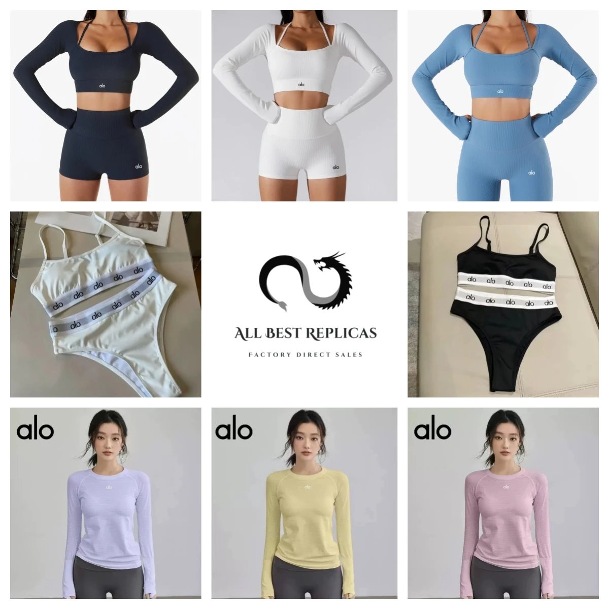 Alo Yoga Long Sleeve Crop Top White Activewear