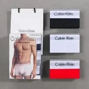 CK黑+红+白  3条装