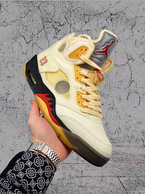Air Jordan 5 White Sail
