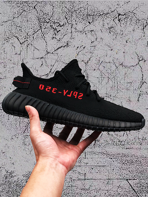【Special Promotion】YEZZY 350 V2 "Black/Red" SPLY-350 Coconut 350 Black and Red Characters Men's and Women's Casual Athletic Running Shoes CP9652