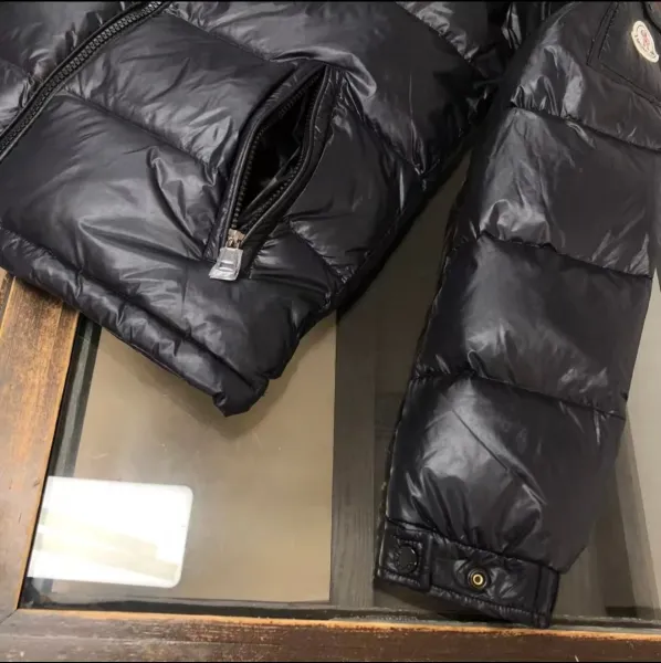 Moncler Maya Down Jacket Black with Raccoon Fur Hood - 25