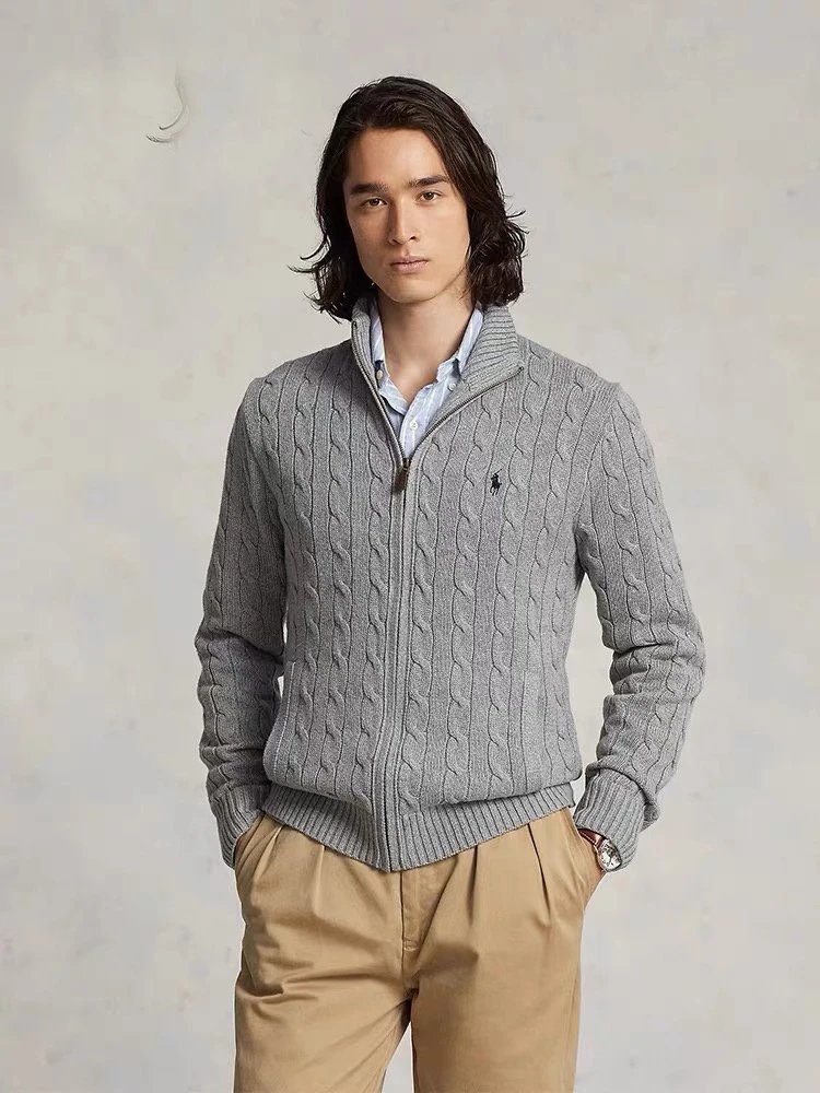 01 Heather Gray Full Zip