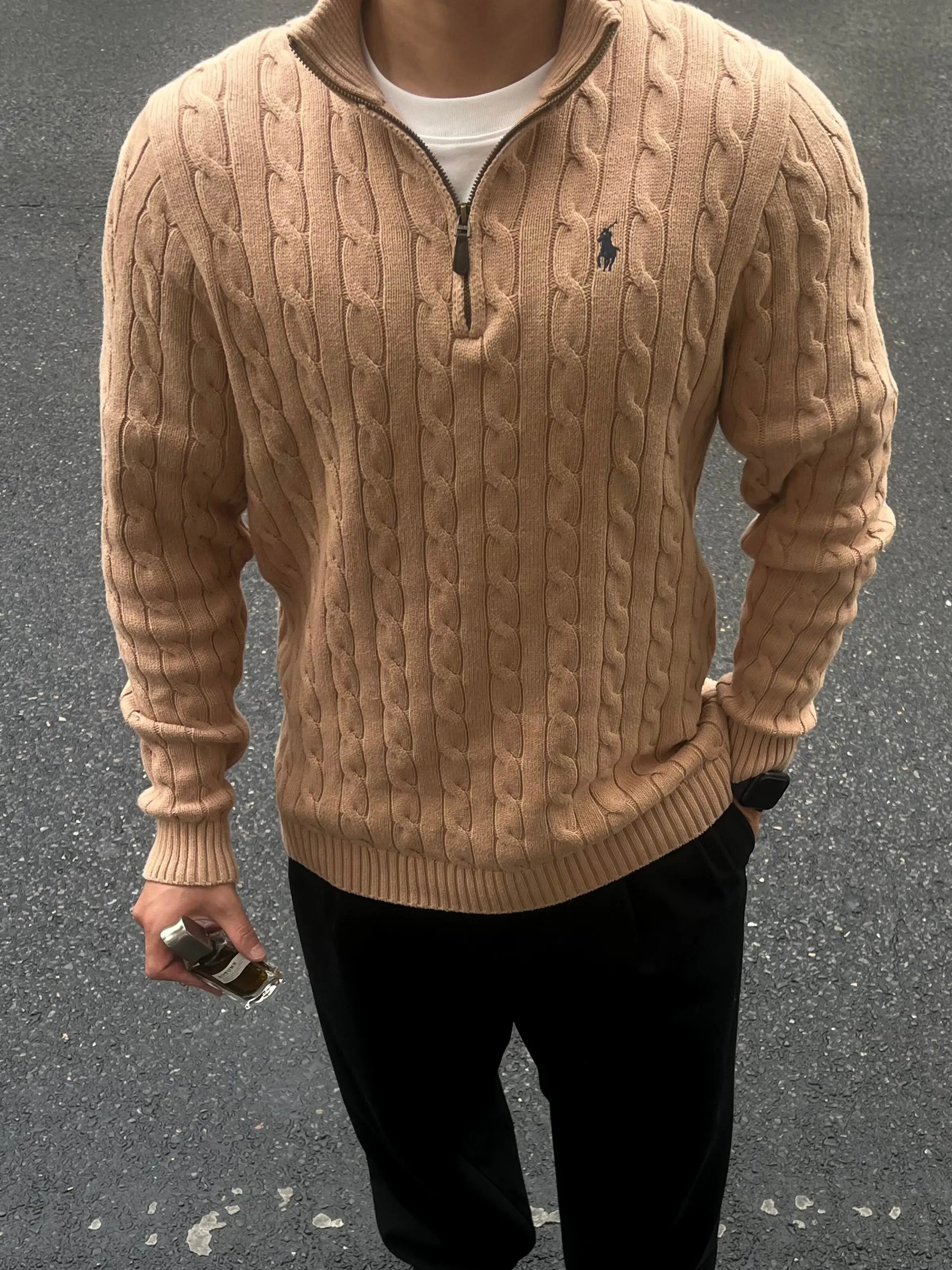 Camel Half Zip