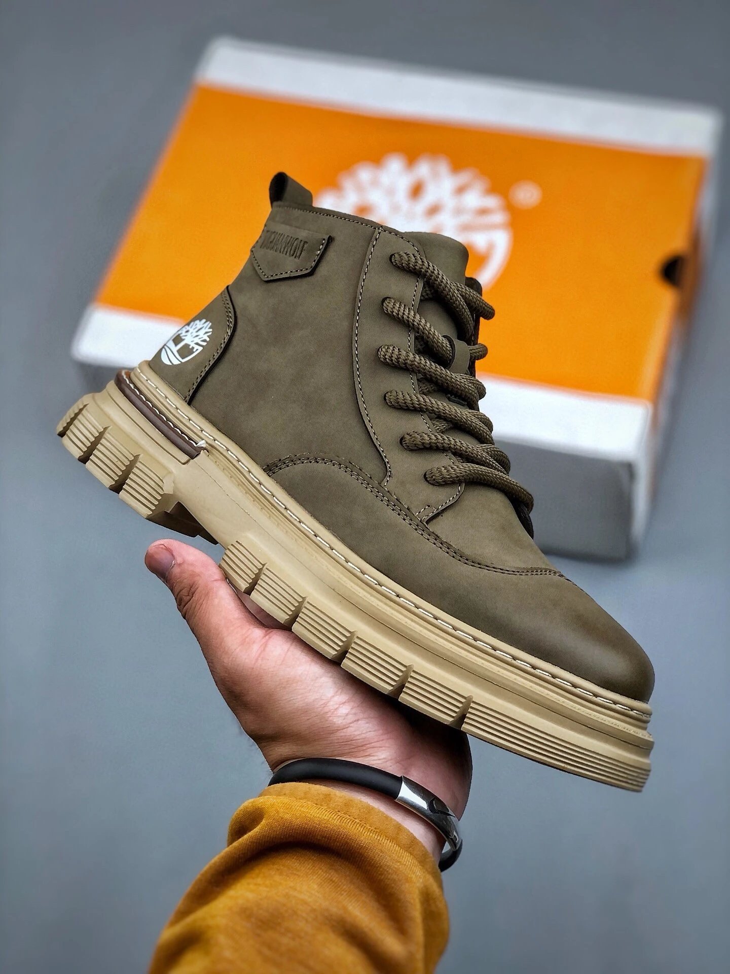 Timberland Boots Lace-Up Ankle with Lug Sole — 19