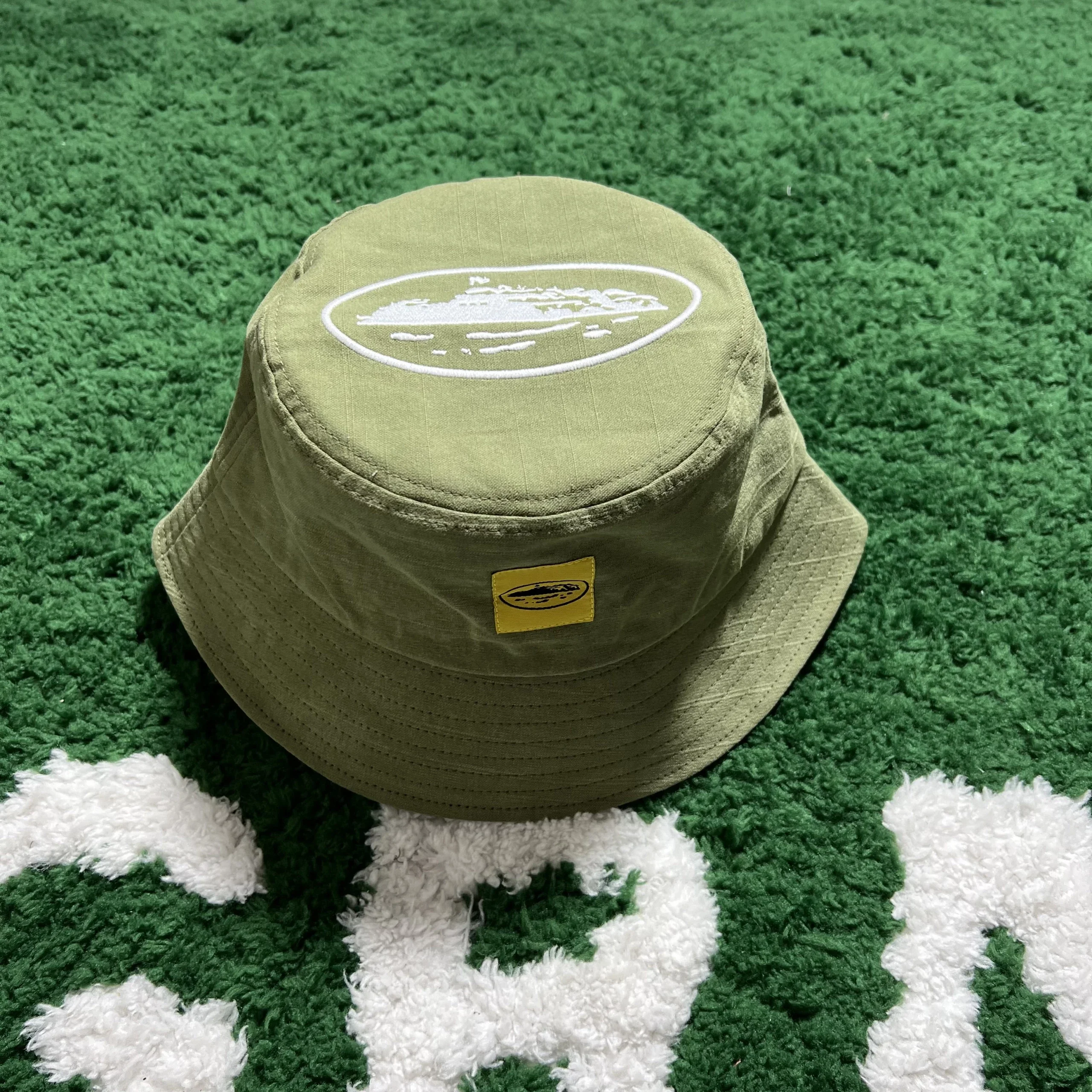 corteiz green bucket military green bucket hat
