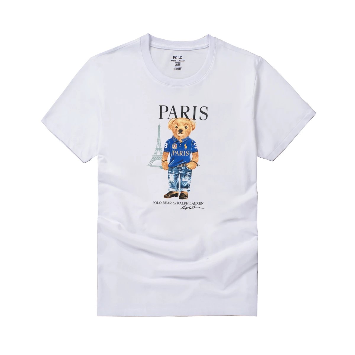 Polo Sport Round Neck T-Shirt — PRINT BEAR WHITE colorway — USFans Spreadsheet photo