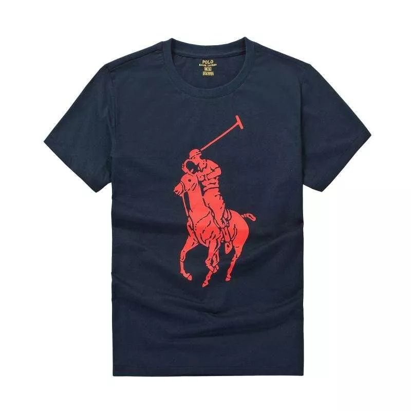 Polo Sport Round Neck T-Shirt — large printed sapphire blue colorway — USFans Spreadsheet photo