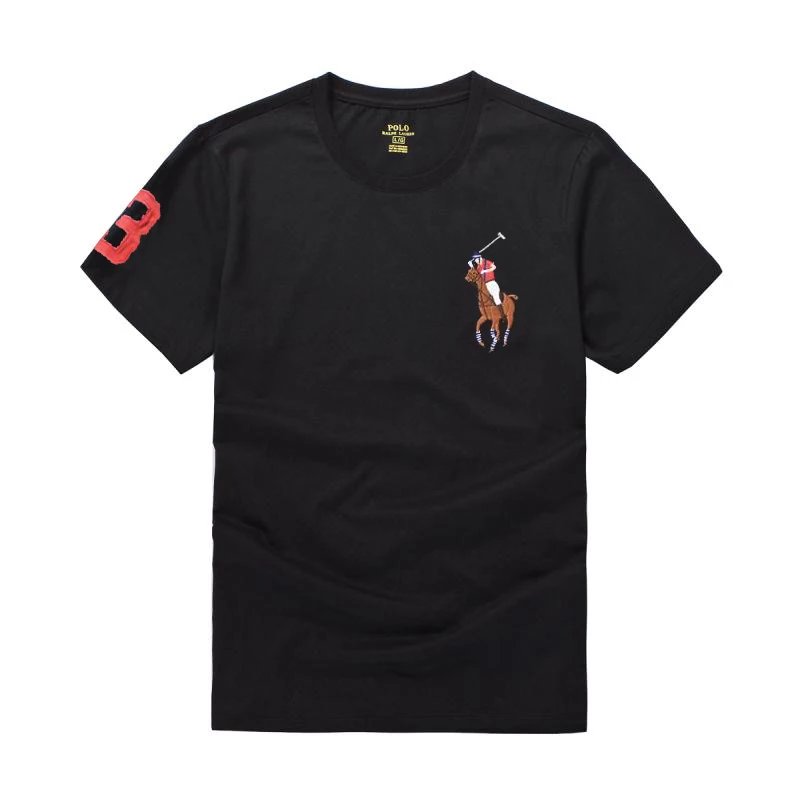 Polo Sport Round Neck T-Shirt — Colored Horse Black colorway — USFans Spreadsheet photo