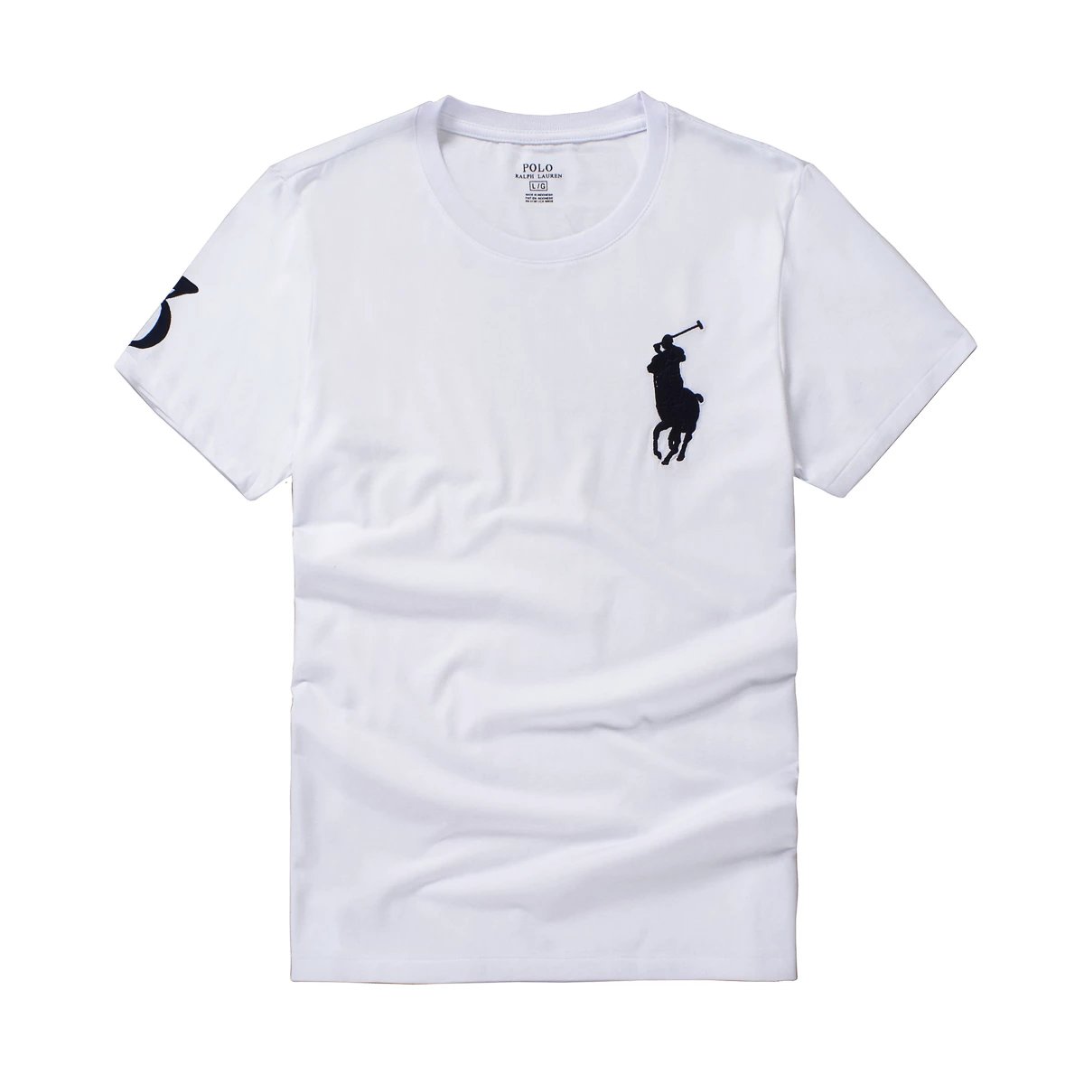 Polo Sport Round Neck T-Shirt — Classic Horse White colorway — USFans Spreadsheet photo