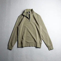 thumbnail for OEM spring and autumn thread semi-pull-up collar pullover sweatshirt men's athleisure simple embroidered top long sleeve cotton jacket 1017