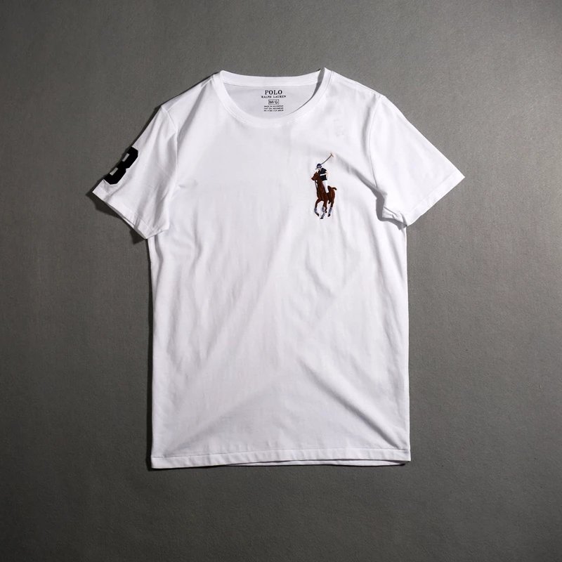 Polo Sport Round Neck T-Shirt — Colored Horse White colorway — USFans Spreadsheet photo