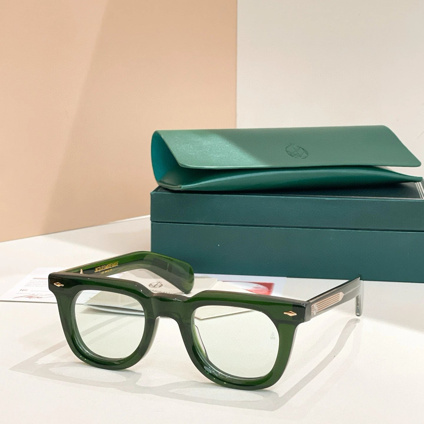Translucent green frame light green lenses (photochromic lenses)