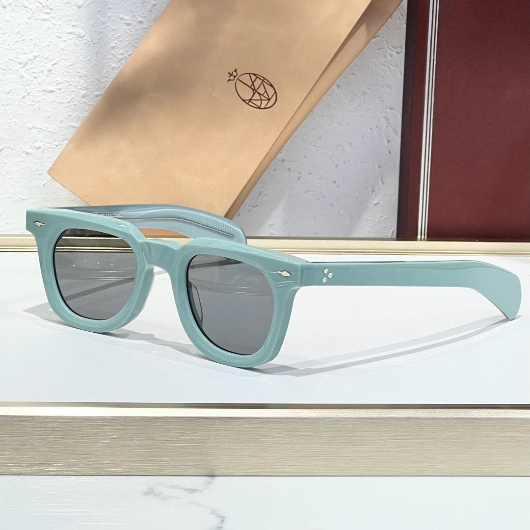 Jade Blue Frame Gray Mirror
