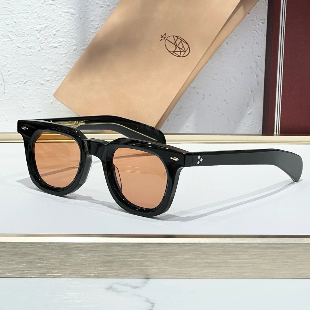 black frame with orange sunglasses