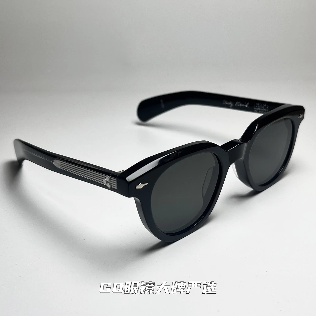 JACQUES MARIE MAGE JMM Stanley Kubrick The 1948 Handcrafted Heavy Round Frame Sunglasses for Women - Versatile UV Protection Shades