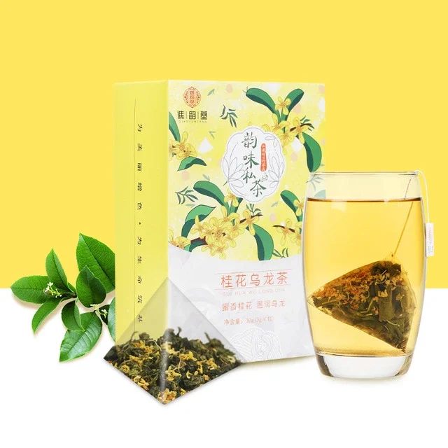 买二送一 正品特级桂花茶乌龙茶小袋装10包干桂花浓香型除口味臭三角包茶