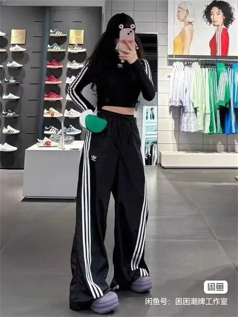 Adidas Originals Tiro Pants Men Women 2026 Spring New Thin Sweatpants Straight Leg Casual Pants Breathable Long Pants S-3XL Embossed Logo