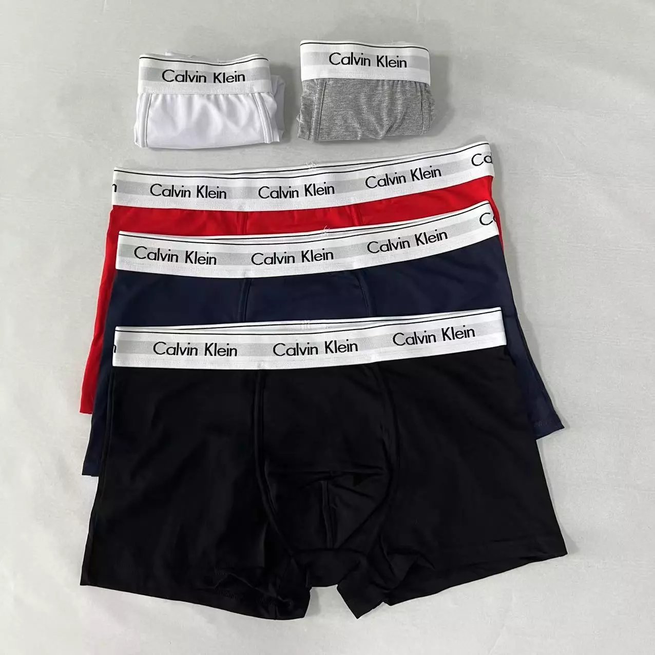 Item Thumbnail for Brand CK men's boxer briefs, cotton boxer briefs, Hong Kong direct purchase imported white edge CK underwear, men's international famous brand underwear store genuine brand men's underwear