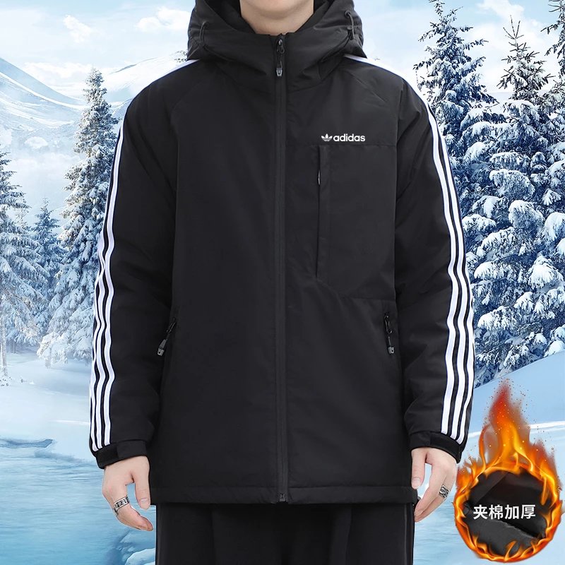 阿迪达斯棉衣男2023秋冬新款棉袄休闲保暖防风连帽棉服运动夹克外套 2333棉 S3XL 14