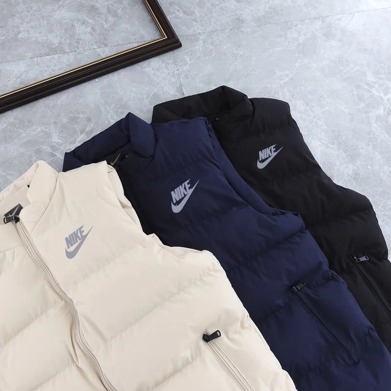 耐克棉马甲男女2021秋冬新款情侣立领保暖外套运动背心2103 L5XL