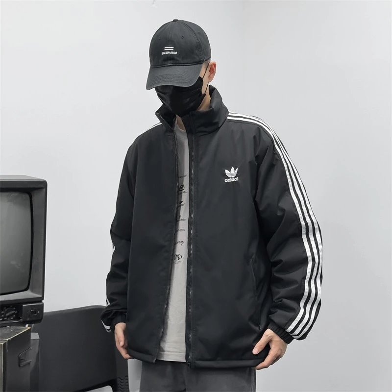 Adidas阿迪达斯2025秋冬男子运动保暖棉衣服连帽棉袄外套阿迪棉衣  3787  S2XL 2