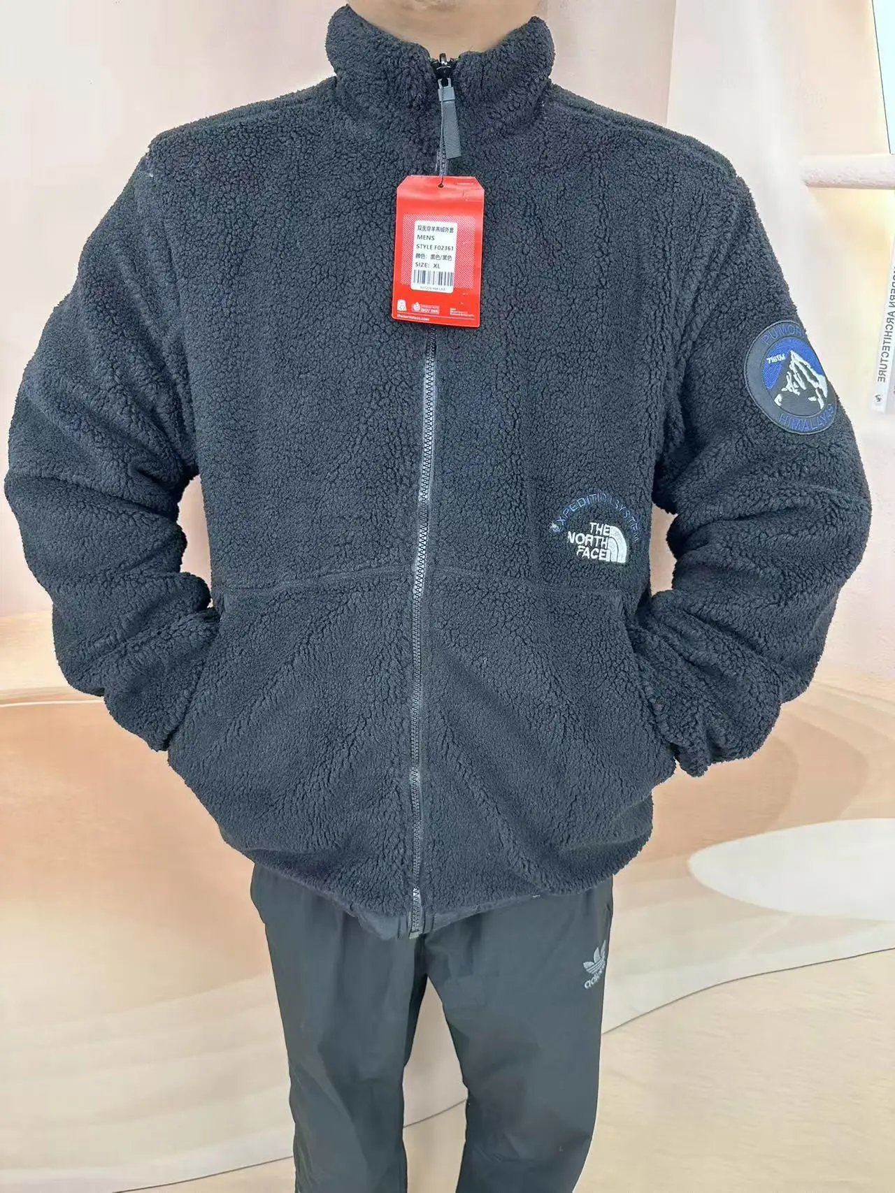 北面TNF双面穿羊羔绒棉衣棉服男女2025秋冬新款情侣外套休闲立领夹克棉衣  02361  S2XL 