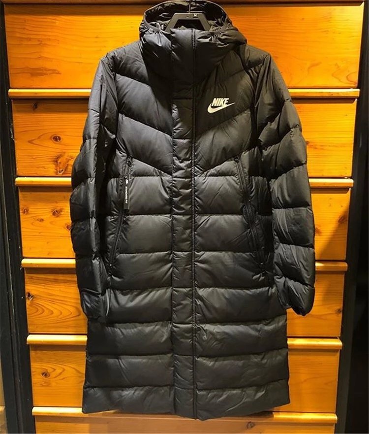 耐克棉衣男女2020冬季中长款加厚运动连帽保暖棉服8854  S3XL