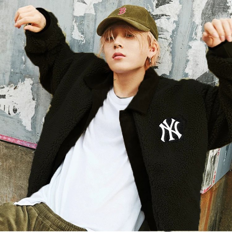 洋基队NY羊羔绒棉衣棉服男女2023秋冬新款棉袄休闲保暖防风立领棉服  66588  S2XL