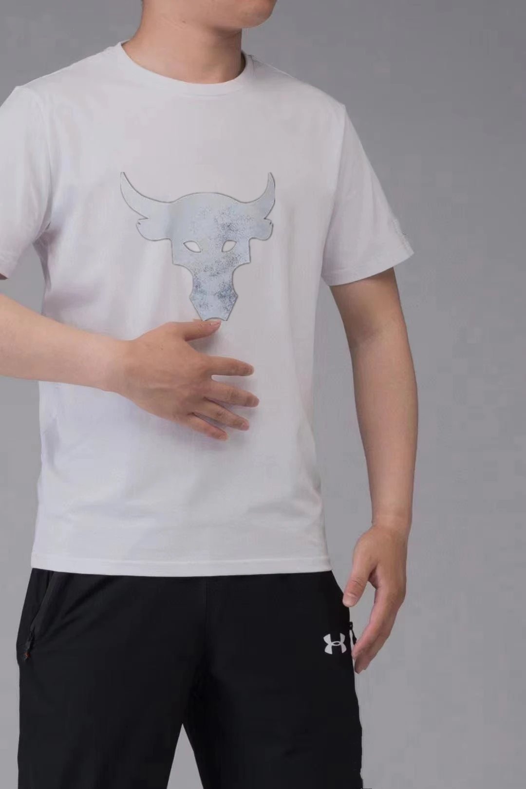 2025夏季短袖运动套装跑步健身速干套装透气短袖T恤  5709 M5XL 4