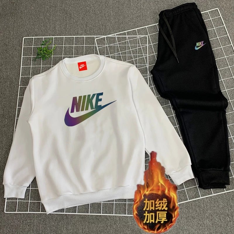 Nike Men's Women's 2023 Fall Winter Couple Hoodie Set