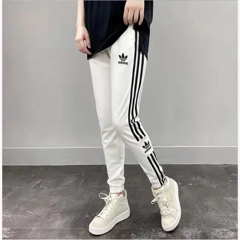 阿迪达斯三叶草长裤男女2024春秋季新款薄款运动裤收口休闲裤透气长裤   661188  S3XL  3