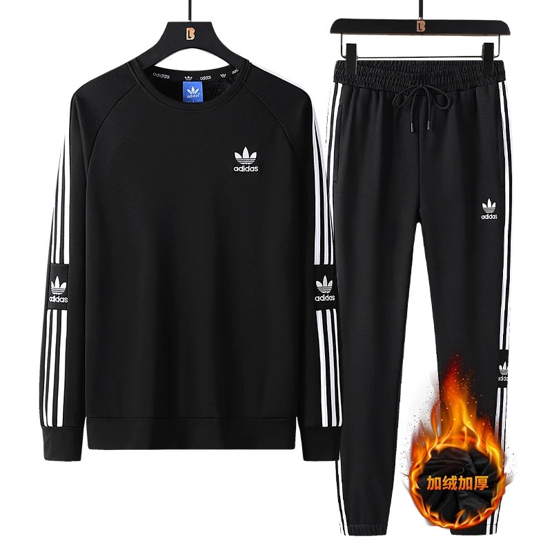 Adidas Trefoil Couple Set 2020 Fall Winter Fleece Hoodie
