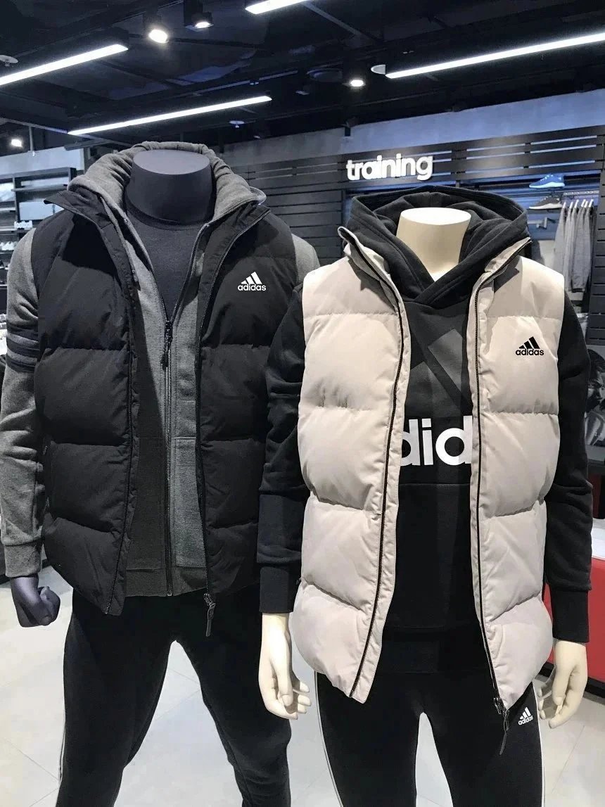 Adidas Men's Vest 2025 Winter Casual Puffer Gilet