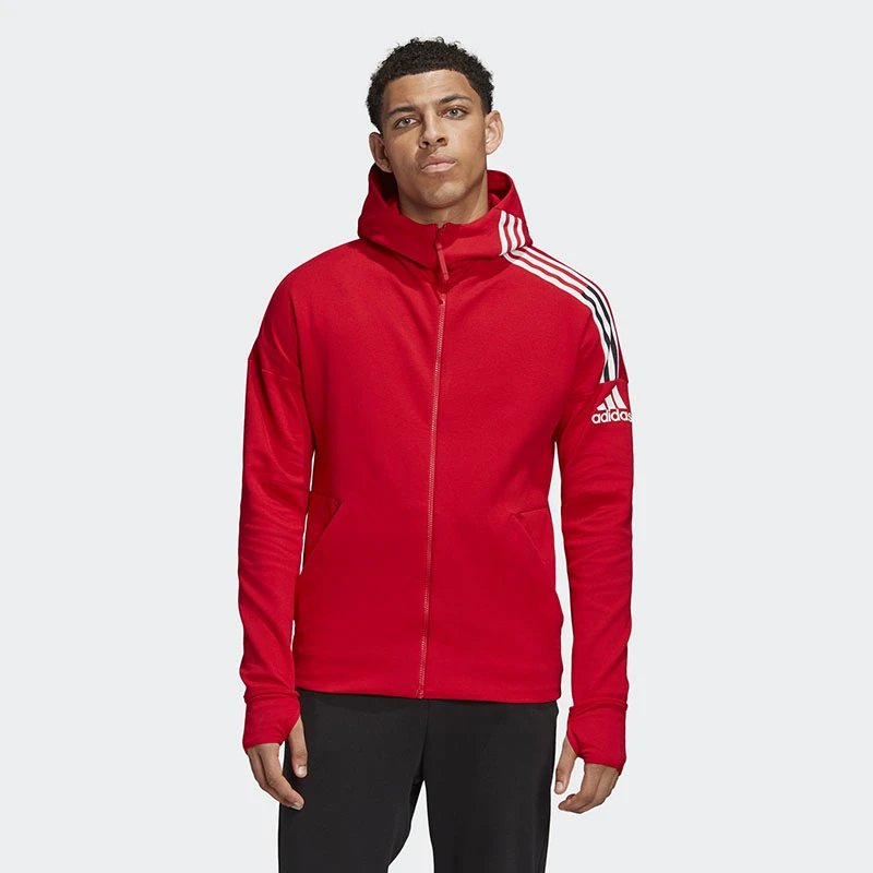 Adidas阿迪达斯男子春秋篮球训练服运动型格外套夹克衫青少年休闲连帽开衫 3983  L4XL 9