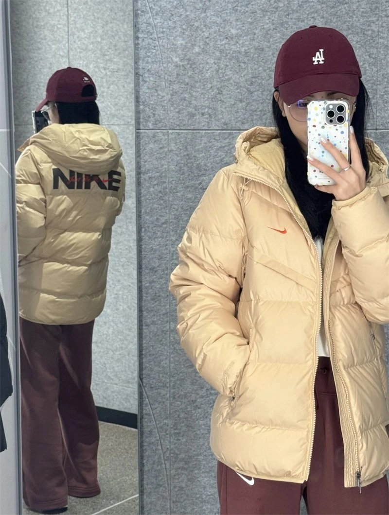耐克棉衣棉服男女2024秋冬新款棉袄休闲保暖防风连帽棉服运动夹克外套   4183   M3XL  8