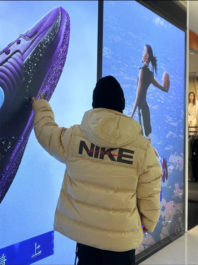 耐克棉衣棉服男女2024秋冬新款棉袄休闲保暖防风连帽棉服运动夹克外套   4183   M3XL  11